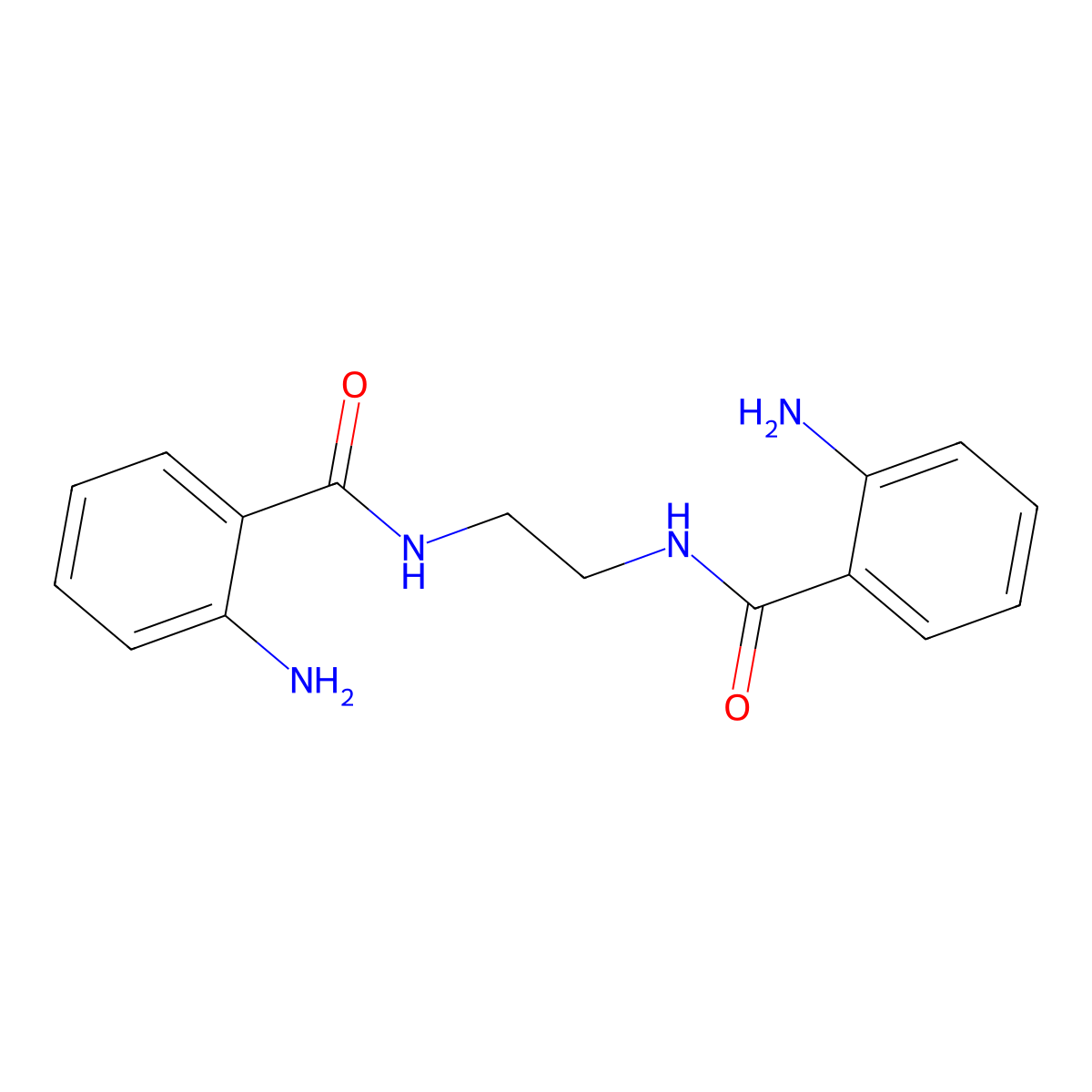 Benzamide, N,N'-1,2-ethanediylbis[2-amino- molecular structure, CAS 68864-40-4