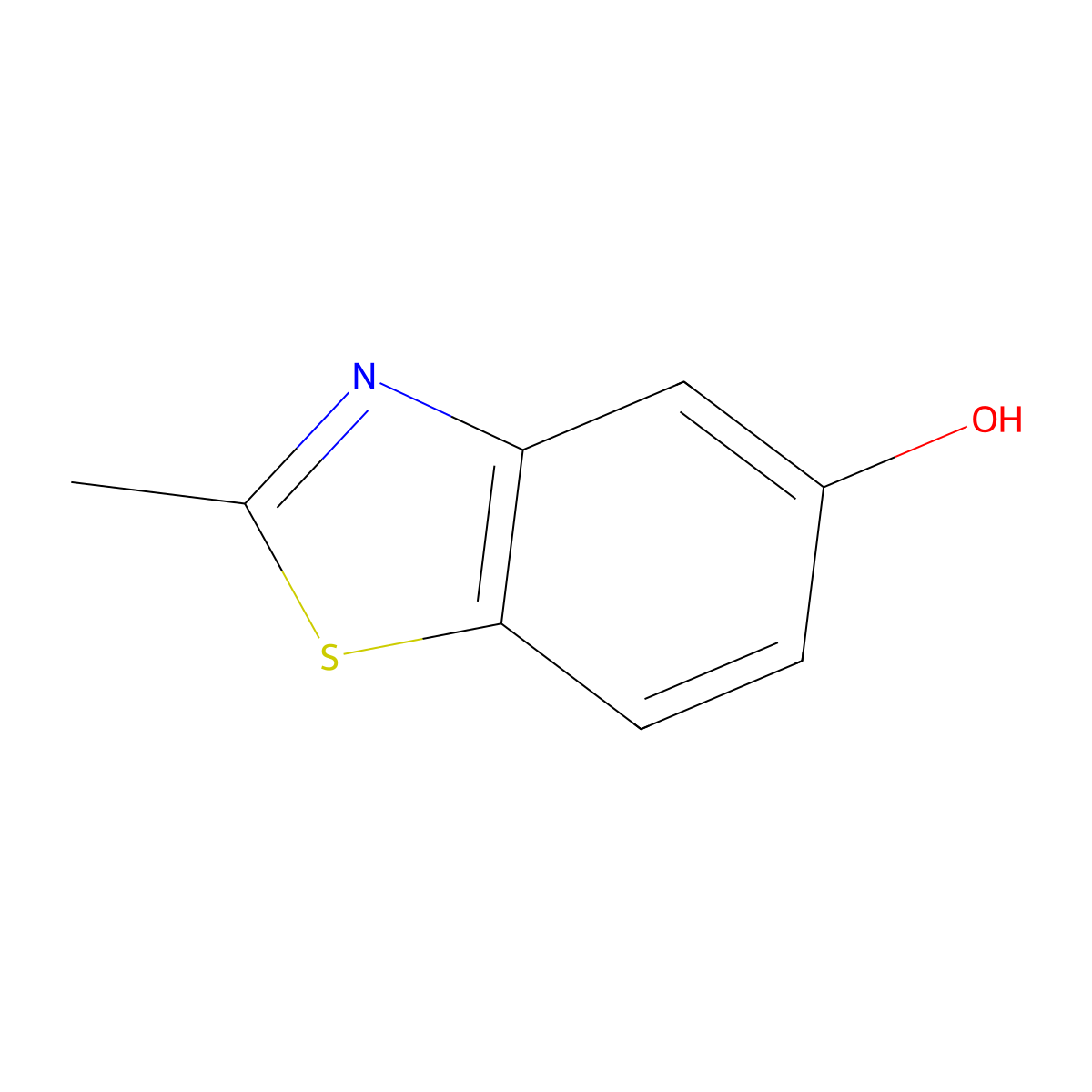 2-Methyl-1,3-benzothiazol-5-ol molecular structure, CAS 68867-14-1