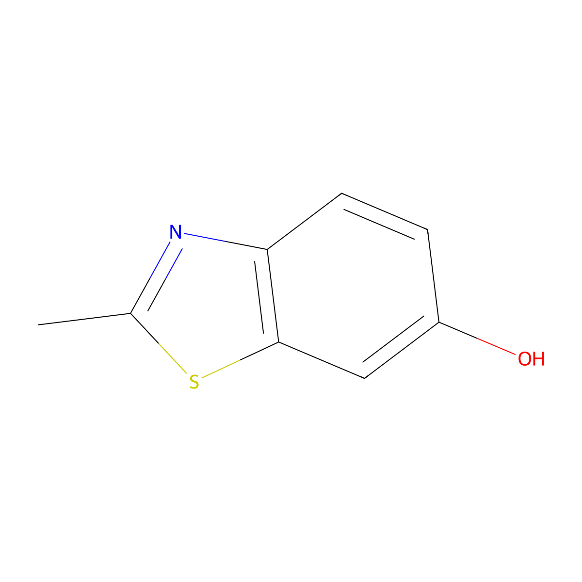 2-Methyl-1,3-benzothiazol-6-ol molecular structure, CAS 68867-18-5