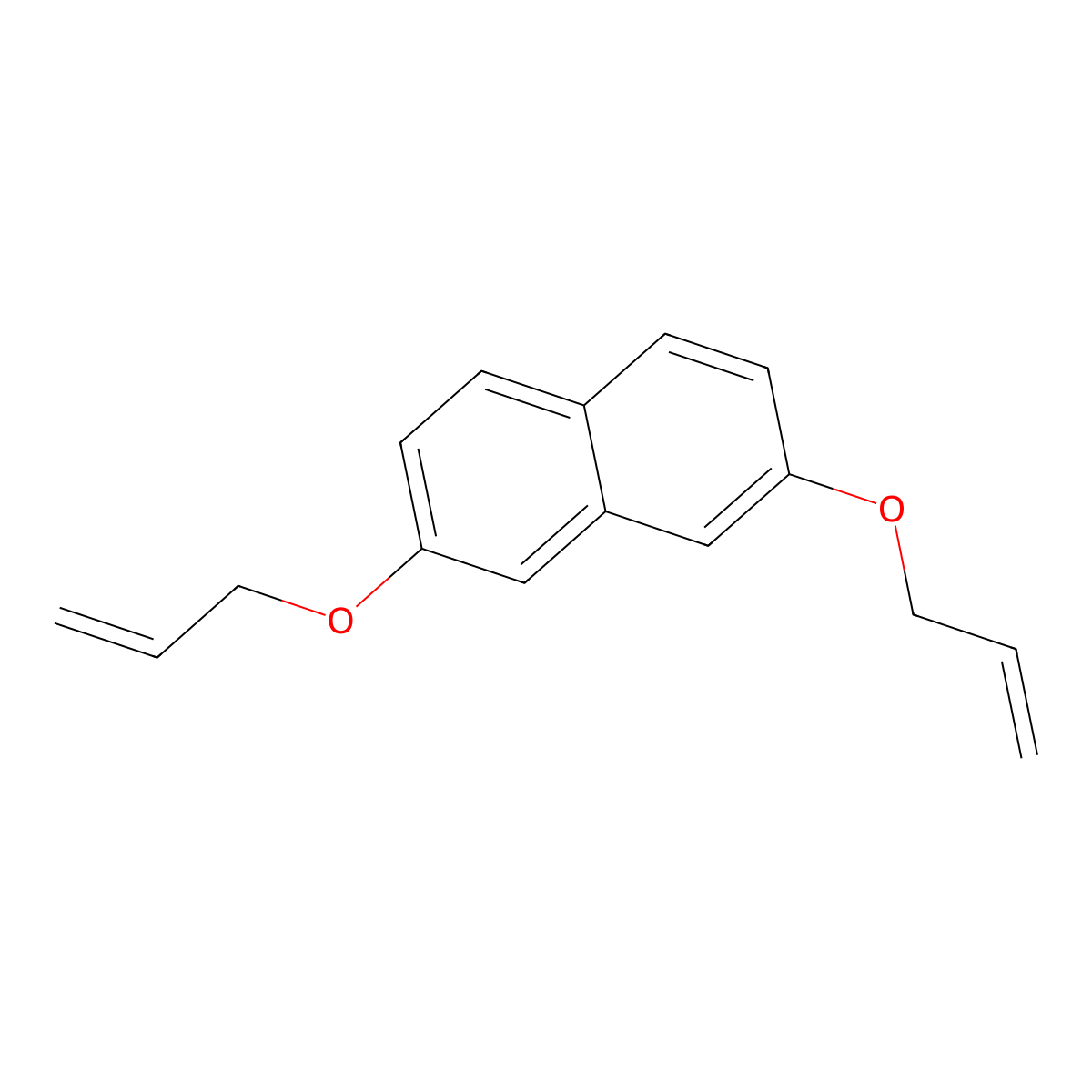 2,7-Bis(2-propenyloxy)naphthalene molecular structure, CAS 68873-17-6