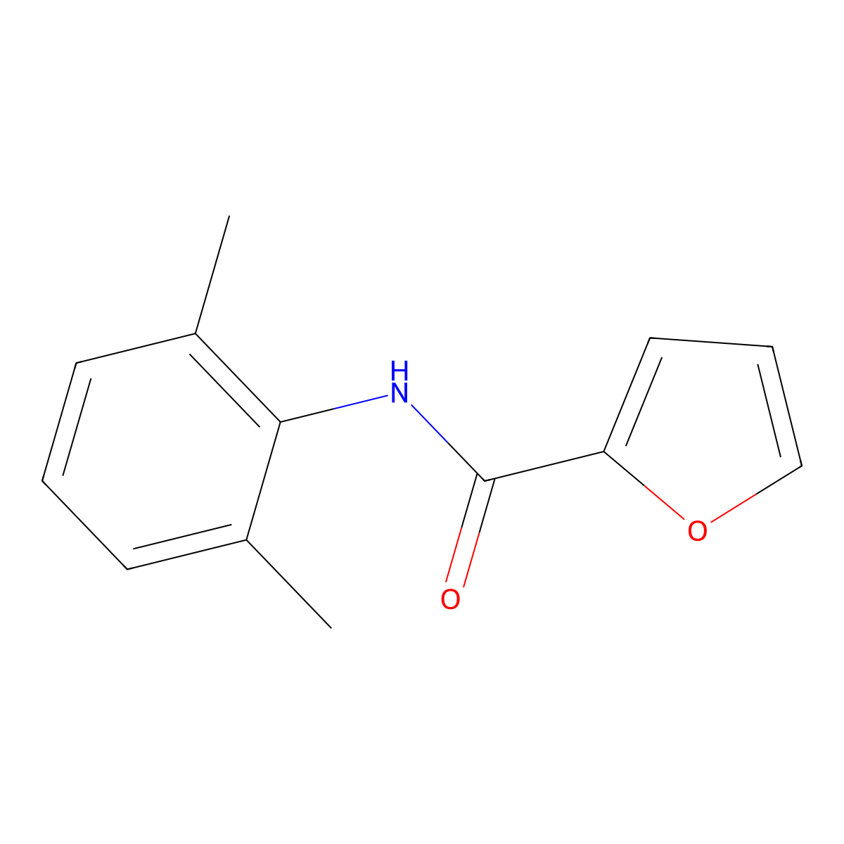 N-(2,6-dimethylphenyl)furan-2-carboxamide molecular structure, CAS 68873-22-3
