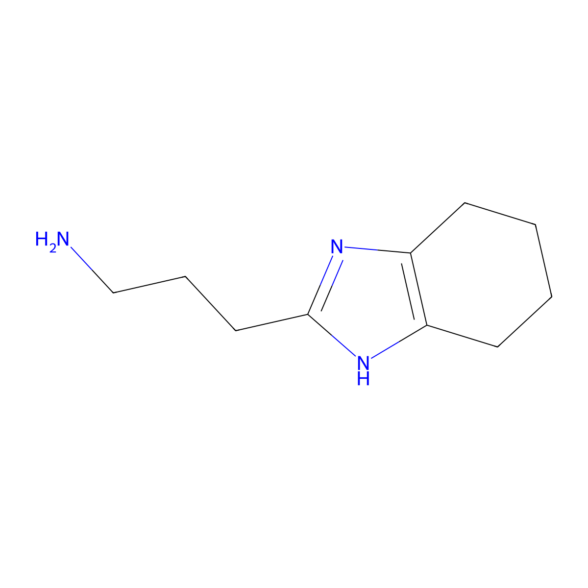3-(4,5,6,7-Tetrahydro-1H-1,3-benzodiazol-2-YL)propan-1-amine molecular structure, CAS 688730-91-8