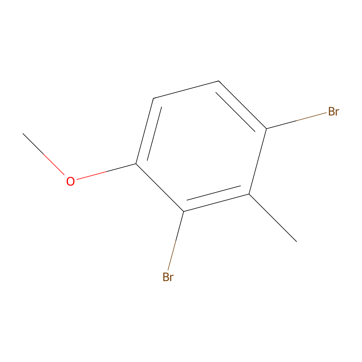 1,3-Dibromo-4-methoxy-2-methylbenzene molecular structure, CAS 688744-20-9