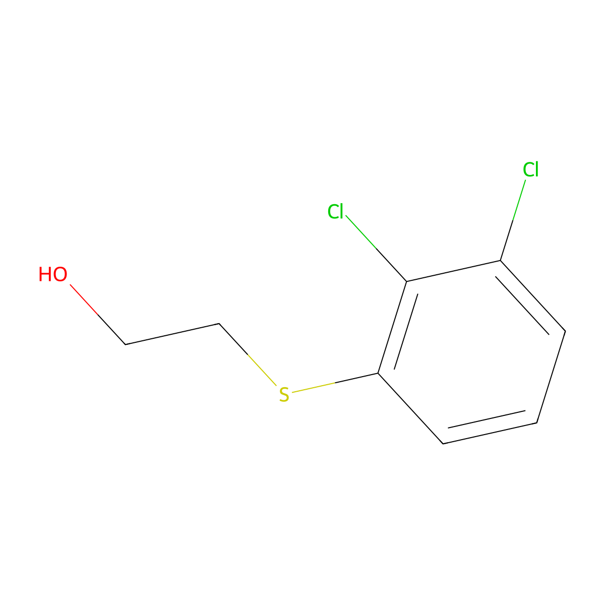 2,3-Dichlorophenylthioethanol molecular structure, CAS 688762-59-6