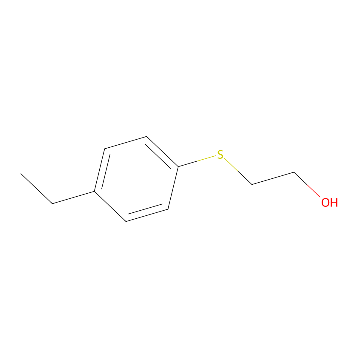 4-Ethylphenylthioethanol molecular structure, CAS 688762-75-6