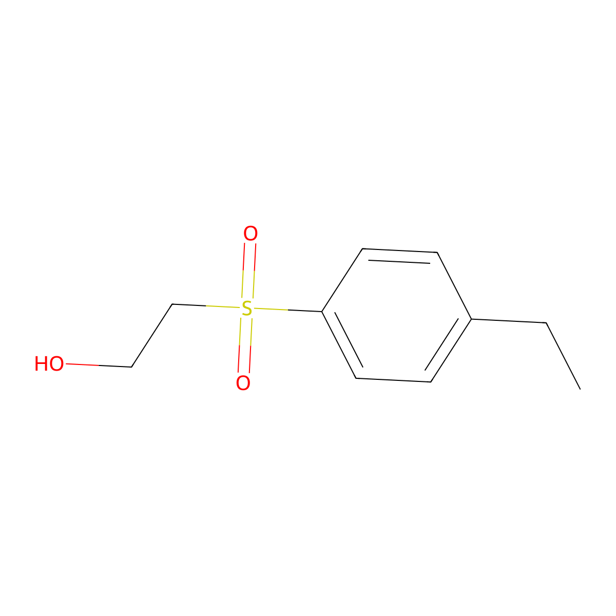 4-Ethylphenylsulfonylethanol molecular structure, CAS 688763-11-3