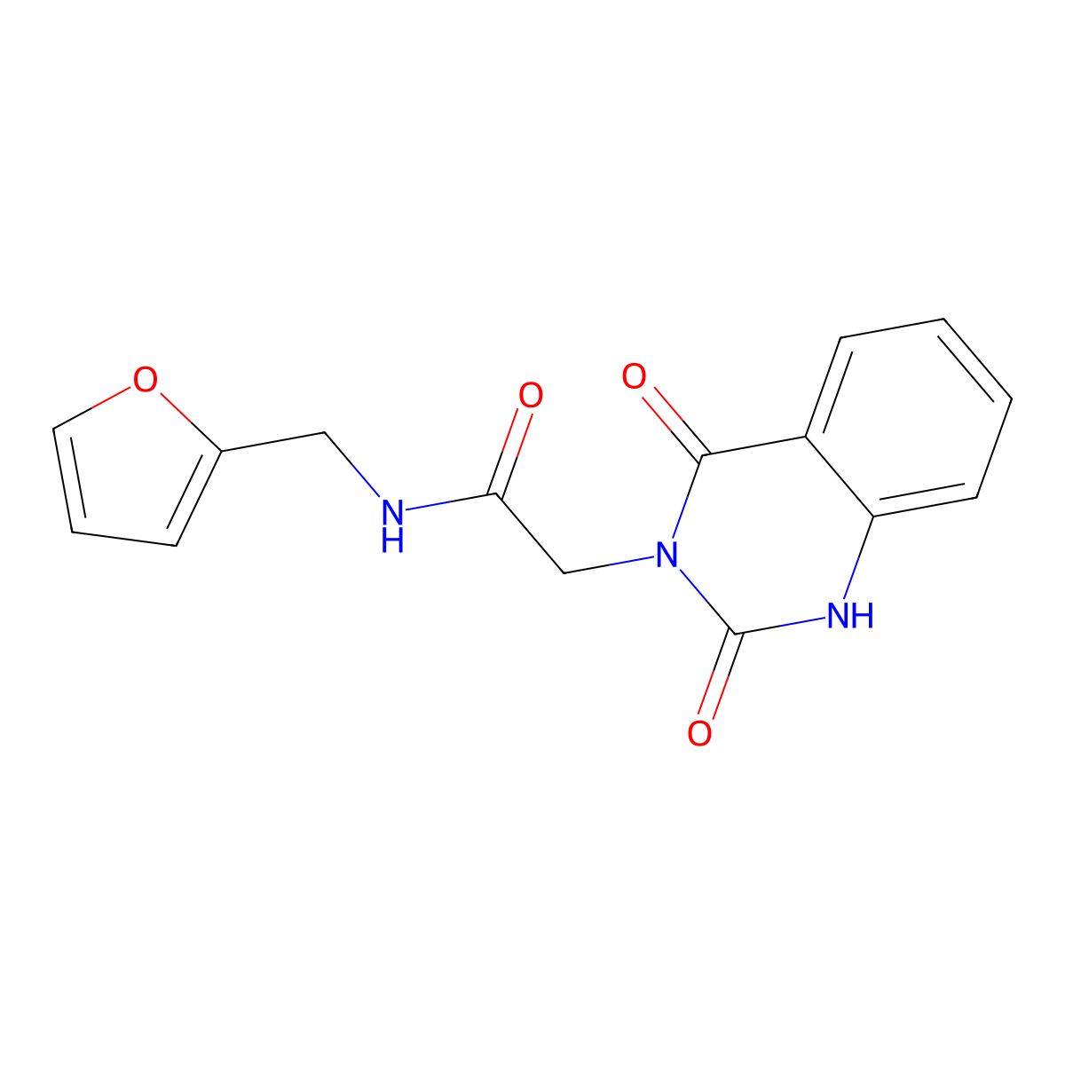 2-(2,4-dioxo-1,2,3,4-tetrahydroquinazolin-3-yl)-N-[(furan-2-yl)methyl]acetamide molecular structure, CAS 688773-25-3