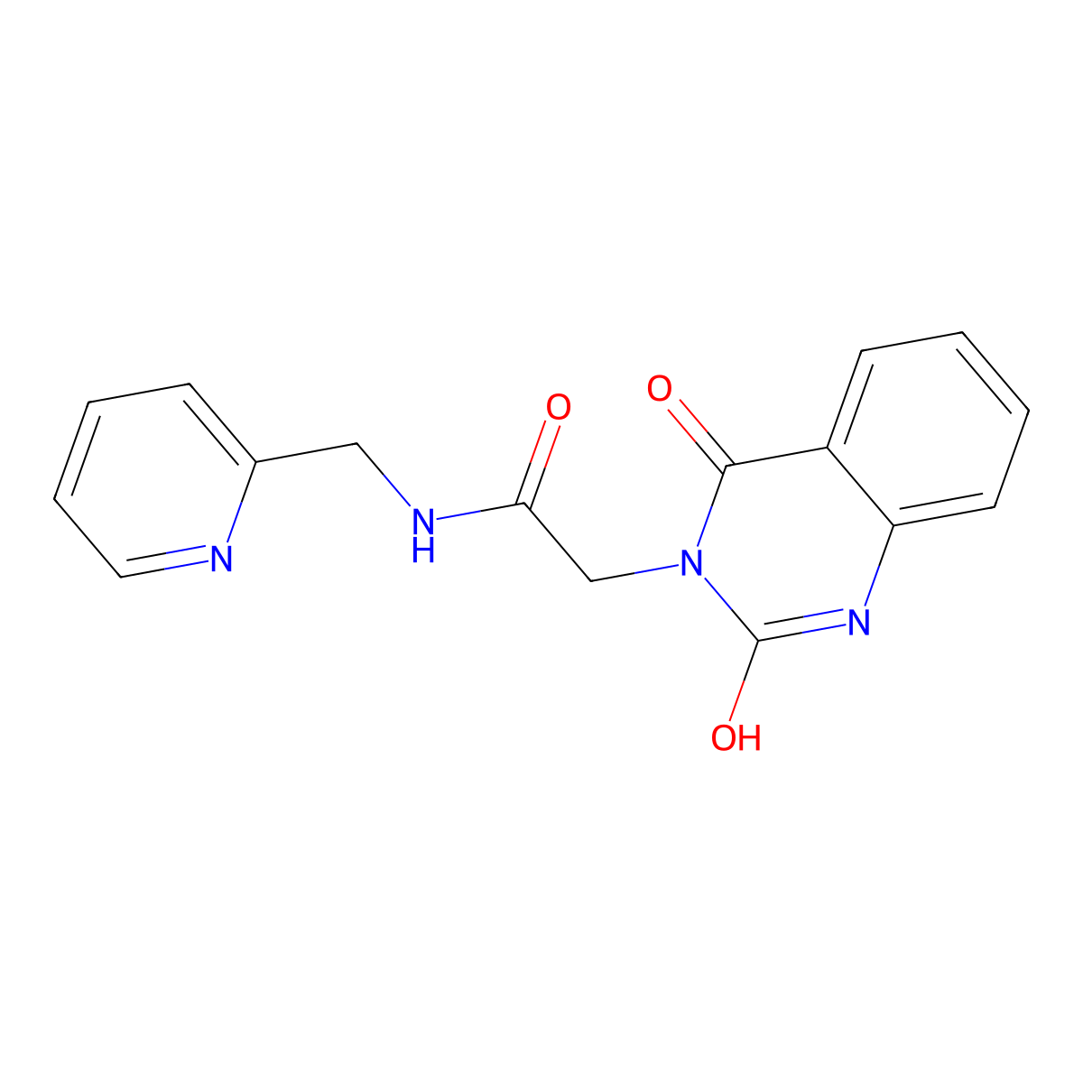 2-(2,4-dioxo-1H-quinazolin-3-yl)-N-(pyridin-2-ylmethyl)acetamide molecular structure, CAS 688773-27-5
