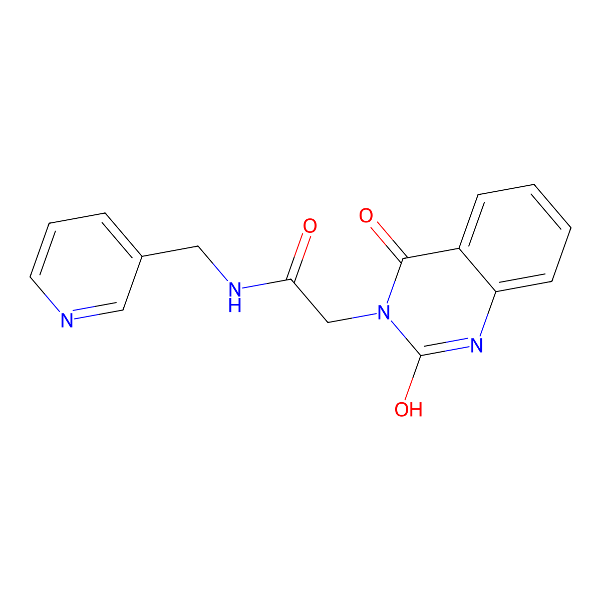 2-(2,4-dioxo-1H-quinazolin-3-yl)-N-(pyridin-3-ylmethyl)acetamide molecular structure, CAS 688773-29-7