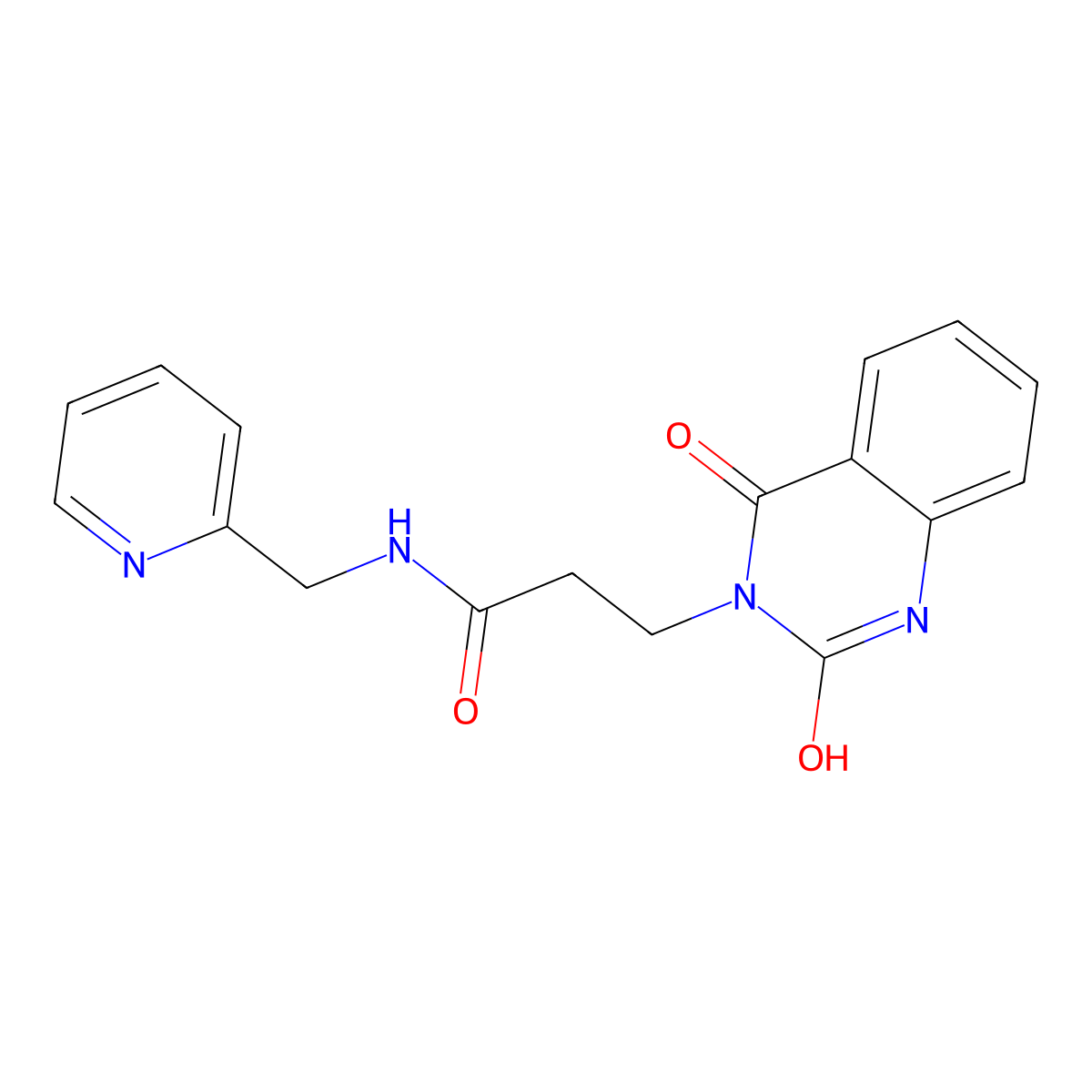 3-(2,4-dioxo-1,2-dihydroquinazolin-3(4H)-yl)-N-(pyridin-2-ylmethyl)propanamide molecular structure, CAS 688773-75-3