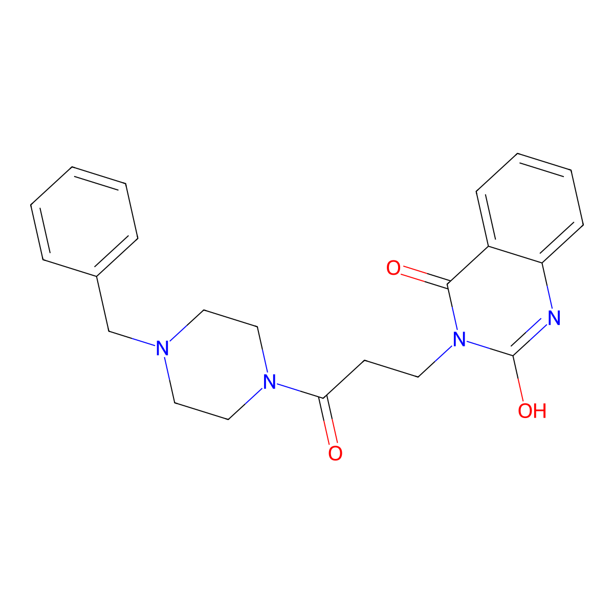 3-(3-(4-benzylpiperazin-1-yl)-3-oxopropyl)quinazoline-2,4(1H,3H)-dione molecular structure, CAS 688773-89-9