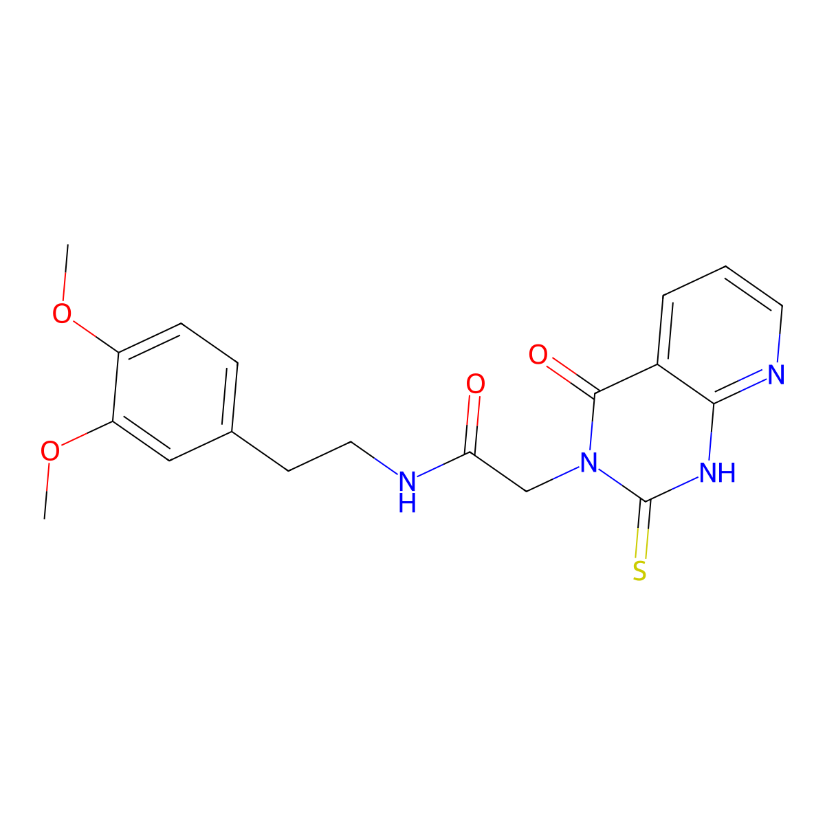 N-[2-(3,4-dimethoxyphenyl)ethyl]-2-(4-oxo-2-sulfanylidene-1H-pyrido[2,3-d]pyrimidin-3-yl)acetamide molecular structure, CAS 688793-65-9