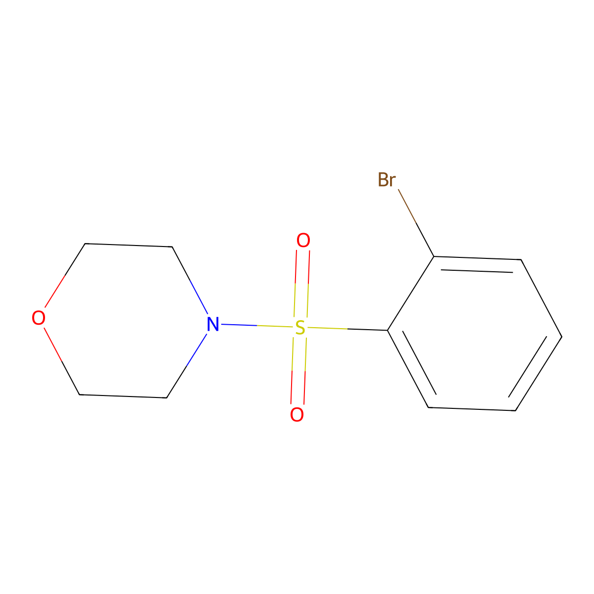 4-(2-Bromophenylsulfonyl)morpholine molecular structure, CAS 688798-57-4