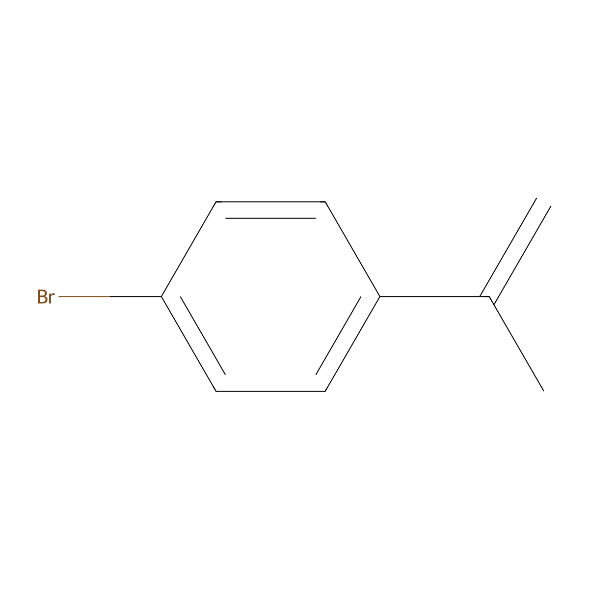 1-Bromo-4-(prop-1-en-2-yl)benzene molecular structure, CAS 6888-79-5