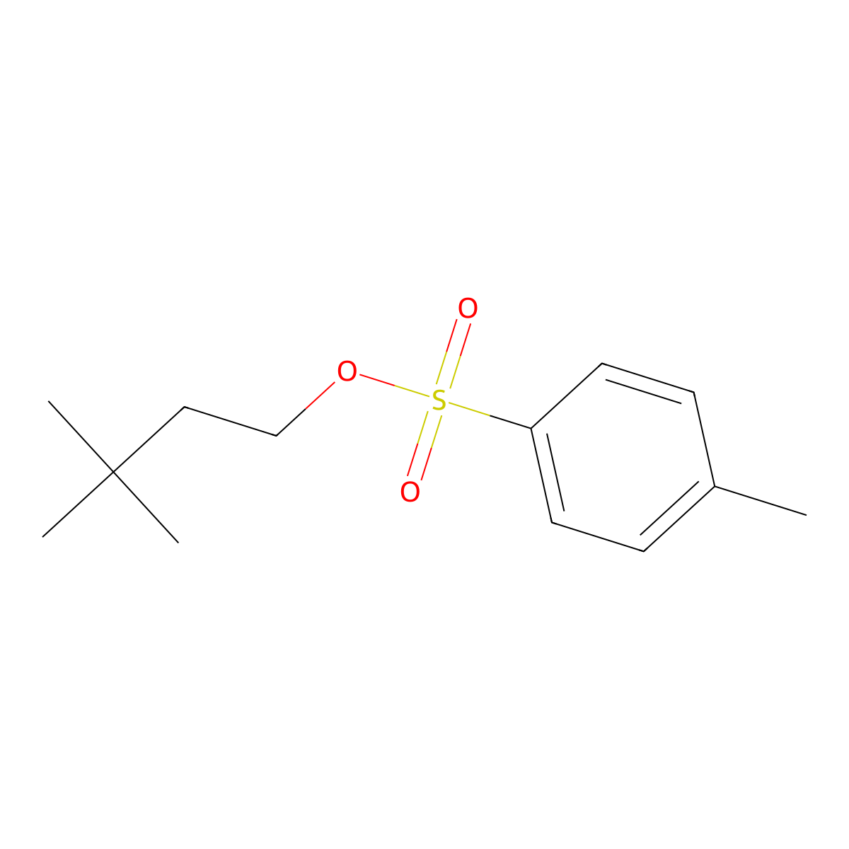 3,3-Dimethylbutyl 4-methylbenzene-1-sulfonate molecular structure, CAS 68880-56-8