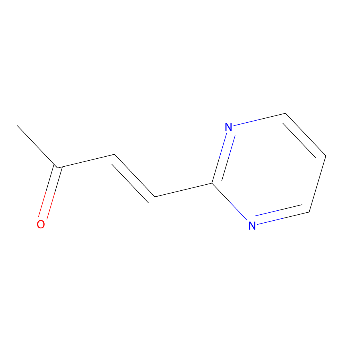 (E)-4-(Pyrimidin-2-yl)but-3-en-2-one molecular structure, CAS 688800-76-2