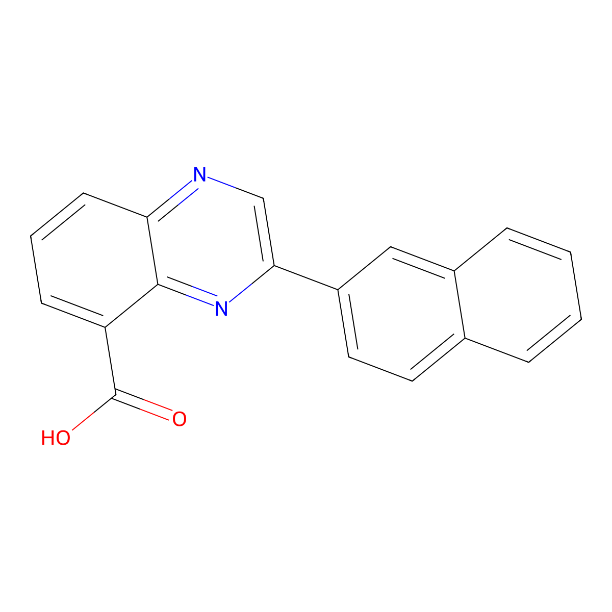 3-(Naphth-2-yl)quinoxaline-5-carboxylic acid molecular structure, CAS 688801-18-5