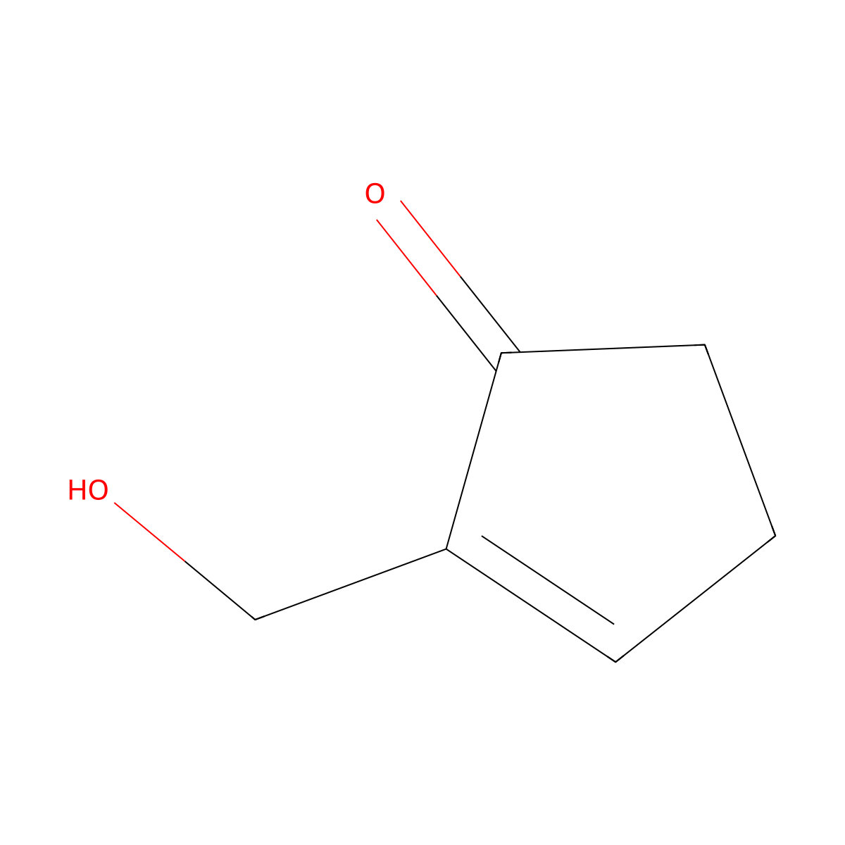 2-(Hydroxymethyl)cyclopent-2-en-1-one molecular structure, CAS 68882-71-3