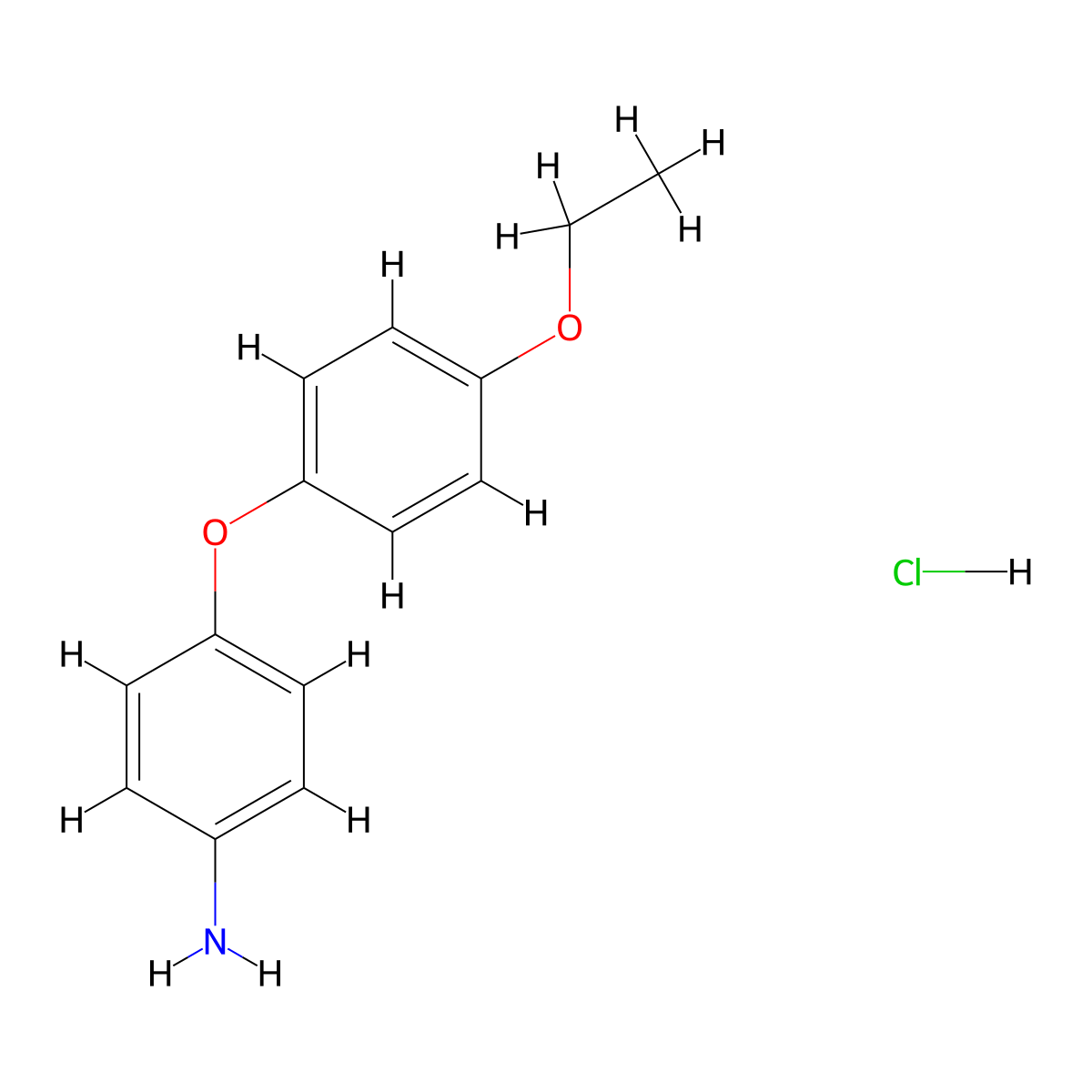 4-(4-Ethoxyphenoxy)aniline hydrochloride molecular structure, CAS 6889-04-9
