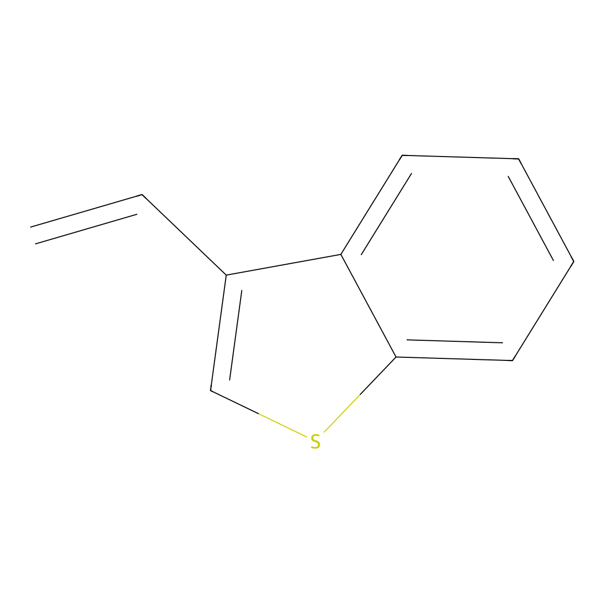 3-Ethenyl-1-benzothiophene molecular structure, CAS 6889-73-2