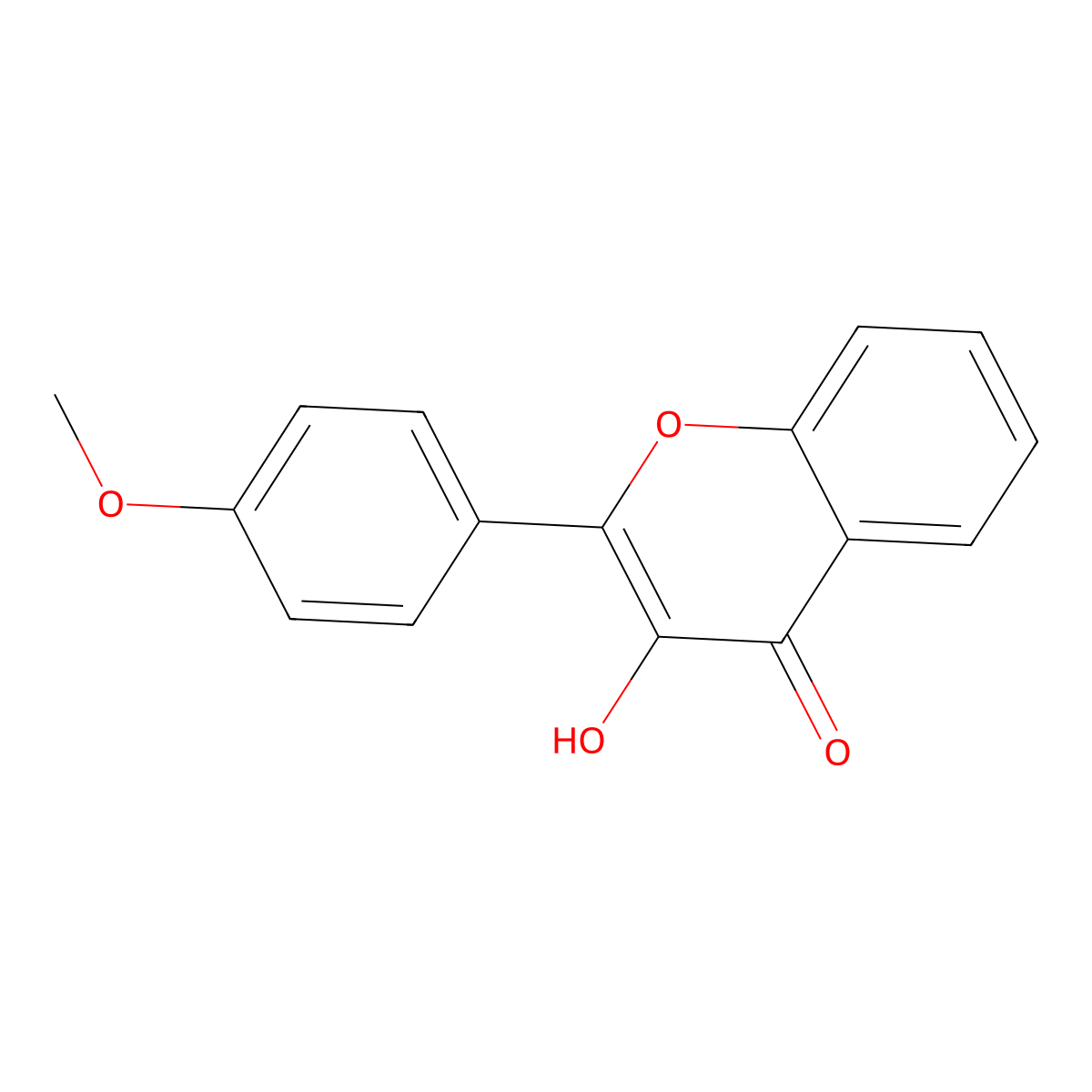 3-Hydroxy-4'-methoxyflavone molecular structure, CAS 6889-78-7