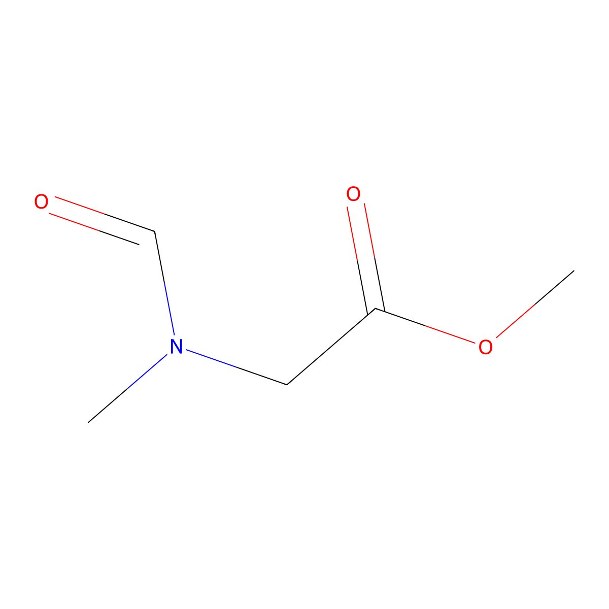 Glycine, N-formyl-N-methyl-, methyl ester molecular structure, CAS 68892-06-8