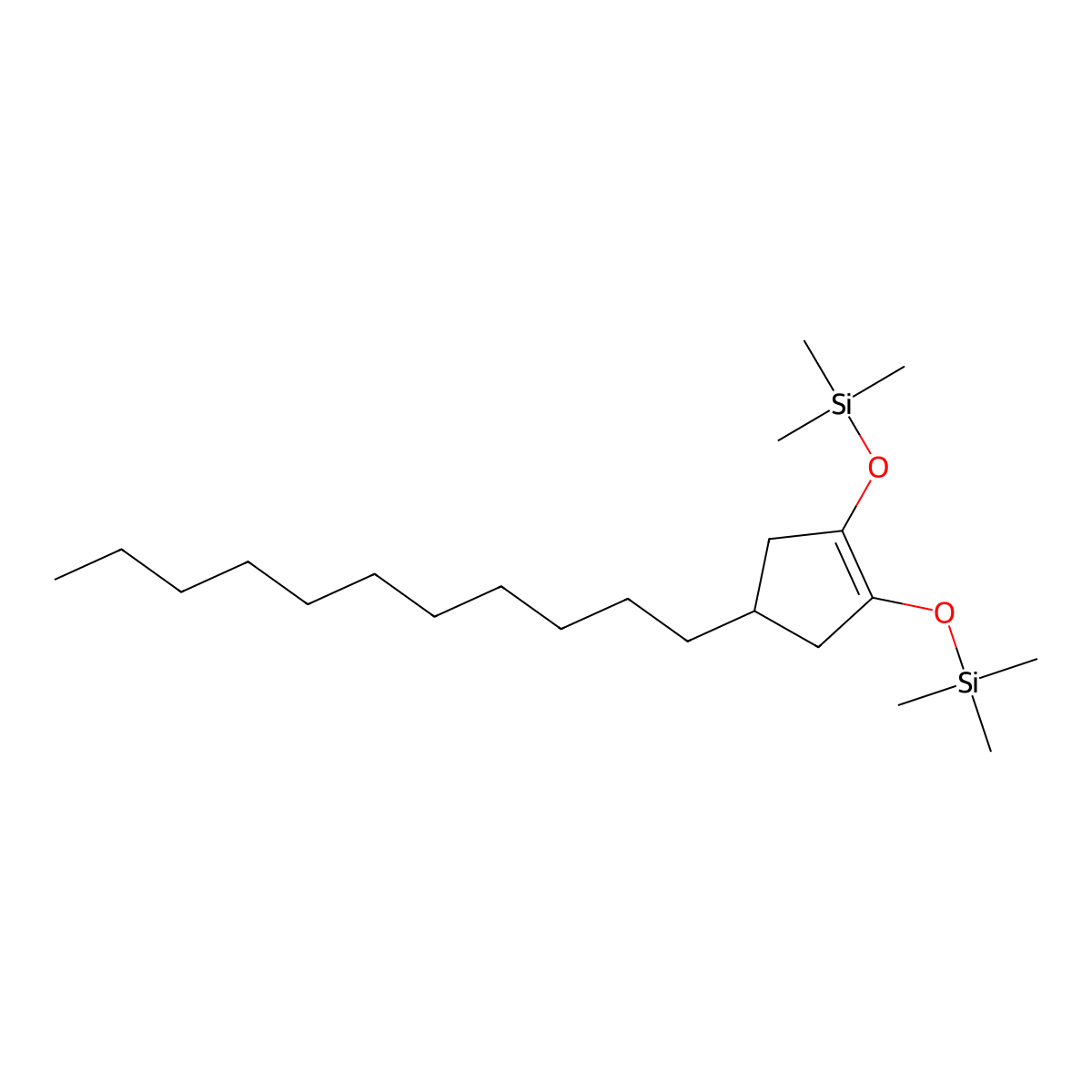 1,2-Bis[(trimethylsilyl)oxy]-4-undecylcyclopentene molecular structure, CAS 68892-10-4