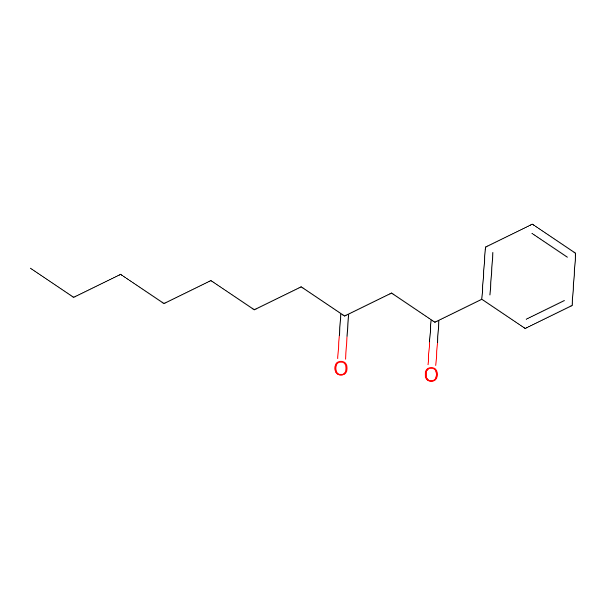1,3-Decanedione, 1-phenyl- molecular structure, CAS 68892-13-7