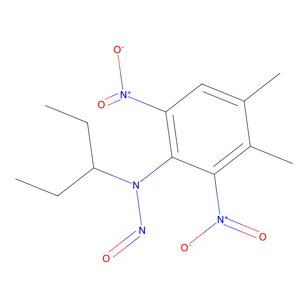 Nitroso-pendimethalin molecular structure, CAS 68897-50-7