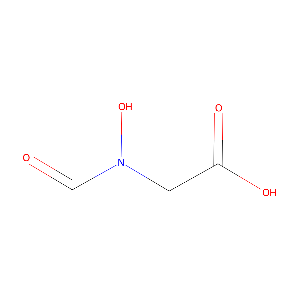 N-Formyl-N-hydroxyglycine molecular structure, CAS 689-13-4