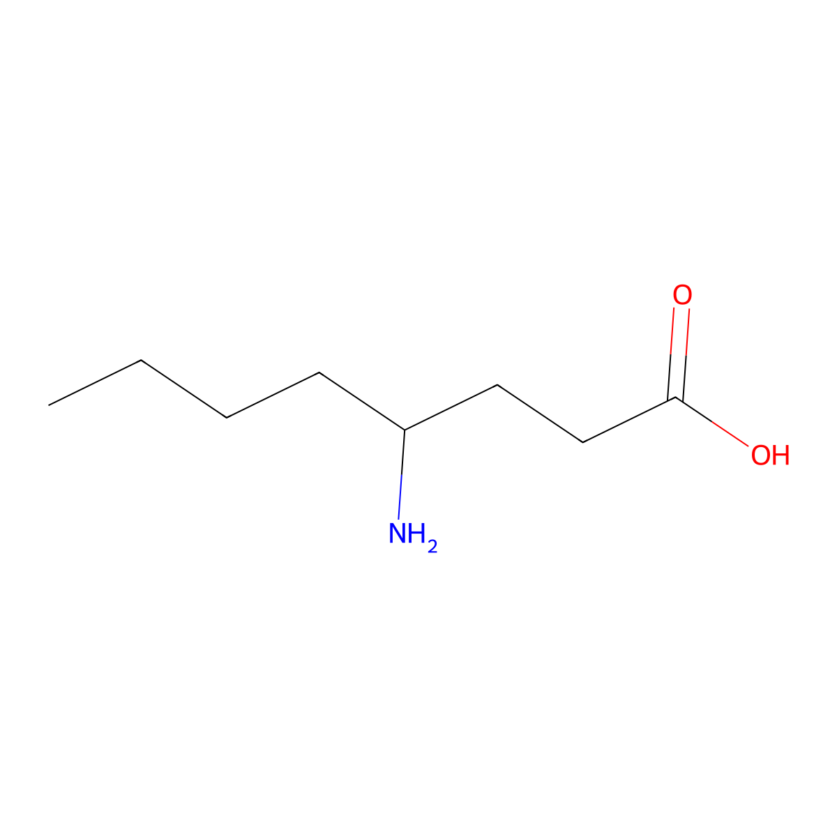 4-aminooctanoic Acid molecular structure, CAS 689-50-9