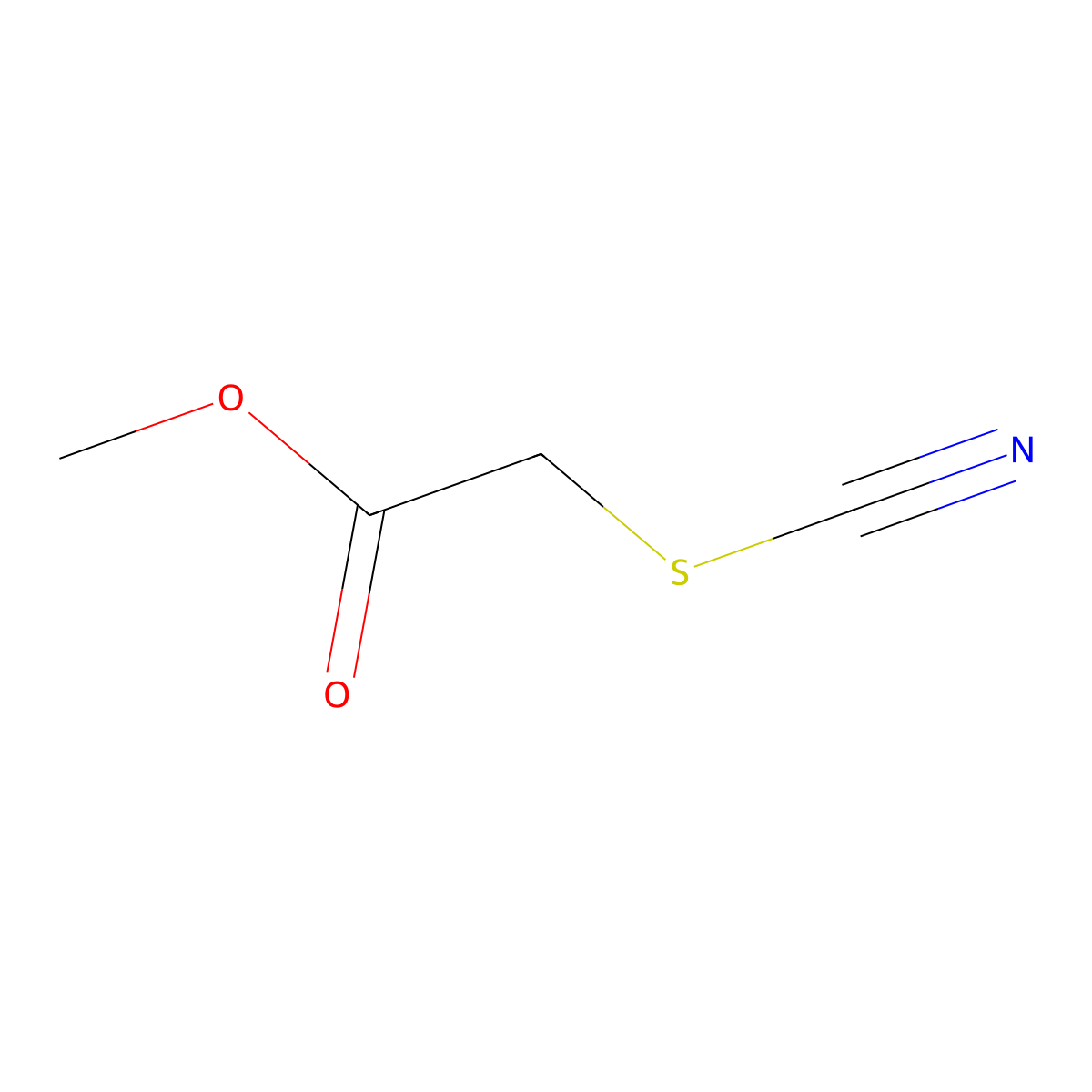 Methyl 2-thiocyanatoacetate molecular structure, CAS 689-77-0