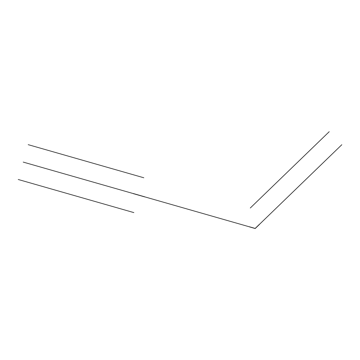 Vinyl acetylene molecular structure, CAS 689-97-4