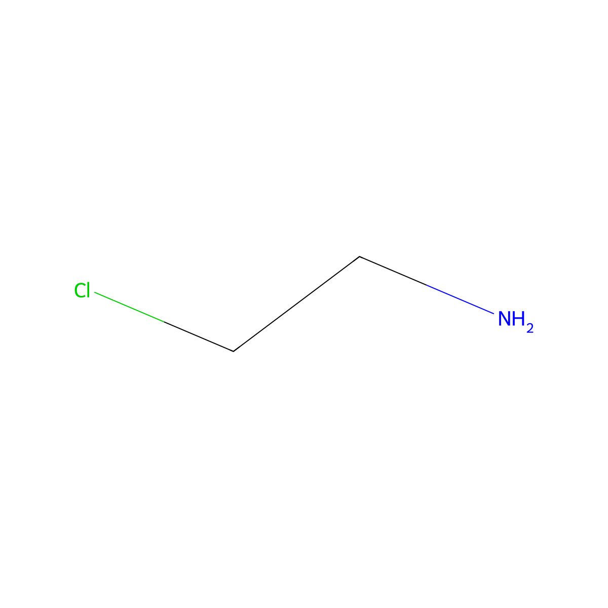 2-Chloroethylamine molecular structure, CAS 689-98-5