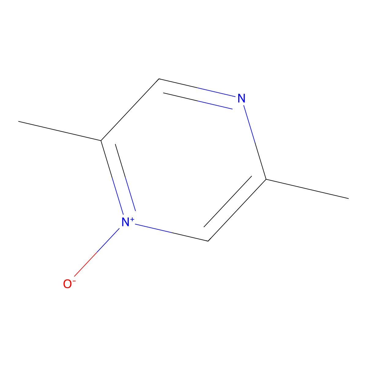 2,5-Dimethyl-1-oxo-1lambda~5~-pyrazine molecular structure, CAS 6890-37-5