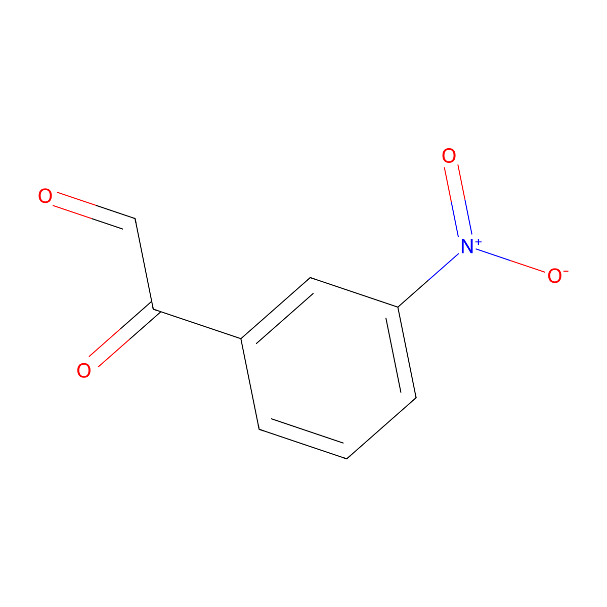 2-(3-Nitrophenyl)-2-oxoacetaldehyde molecular structure, CAS 6890-77-3