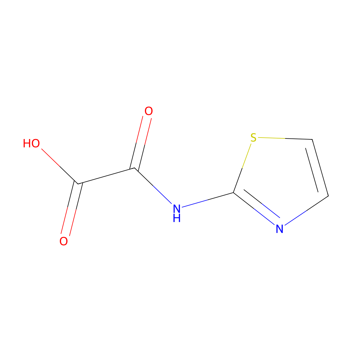 Oxo(1,3-thiazol-2-ylamino)acetic acid molecular structure, CAS 6890-84-2