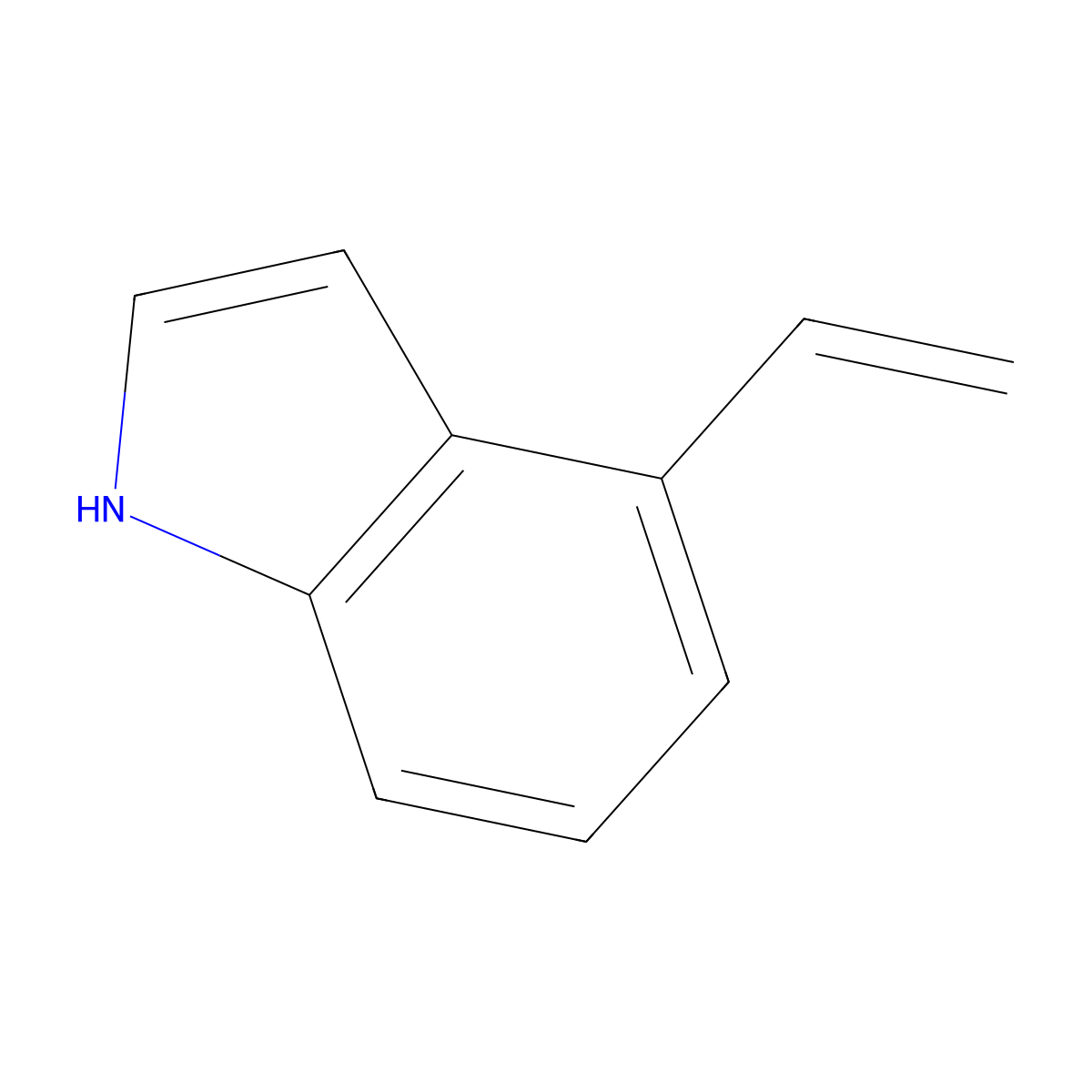 4-Vinyl-1H-indole molecular structure, CAS 68900-05-0