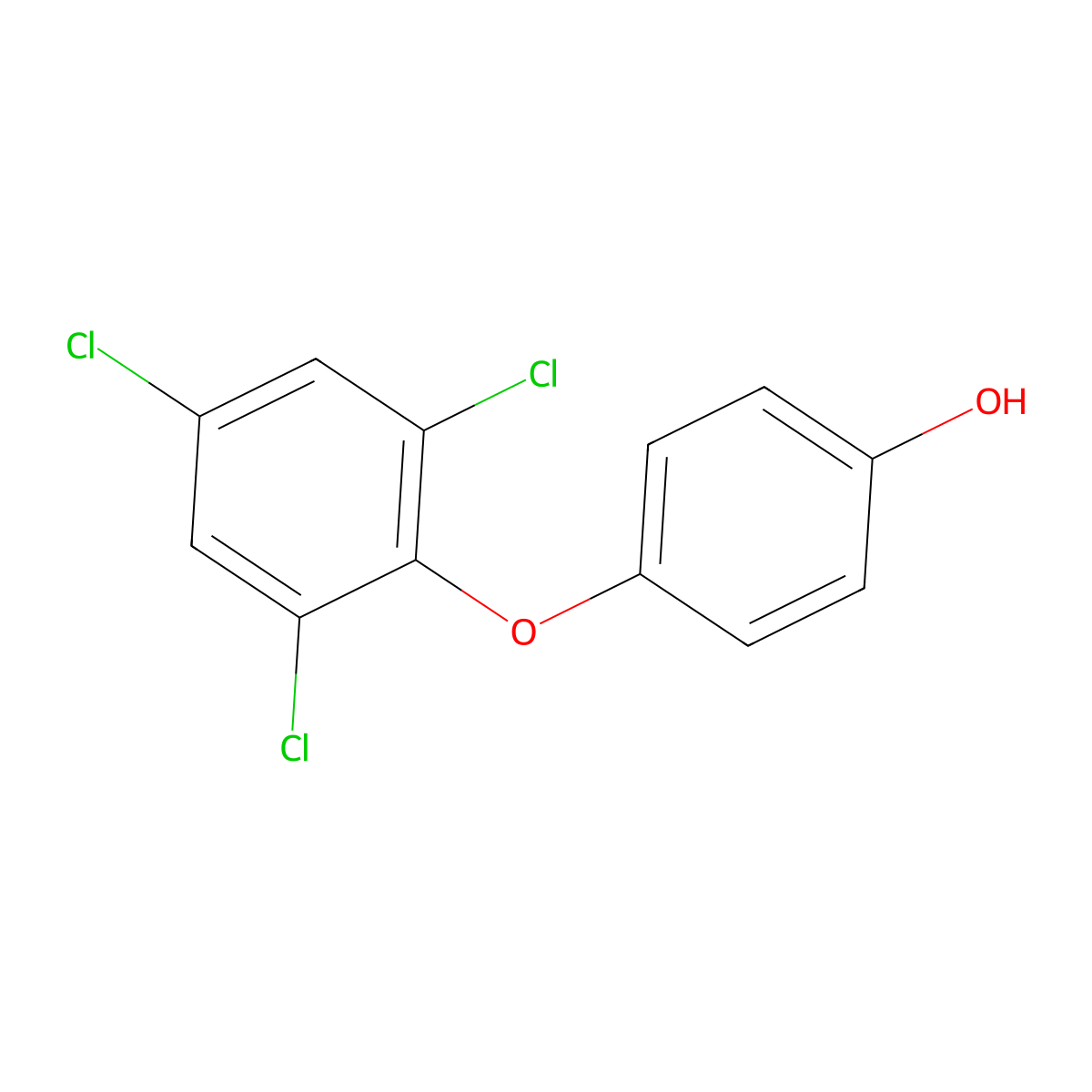 Hydroxychlornitrofen molecular structure, CAS 68906-24-1
