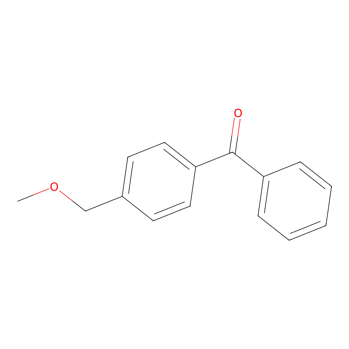 Methanone, [4-(methoxymethyl)phenyl]phenyl- molecular structure, CAS 68921-89-1