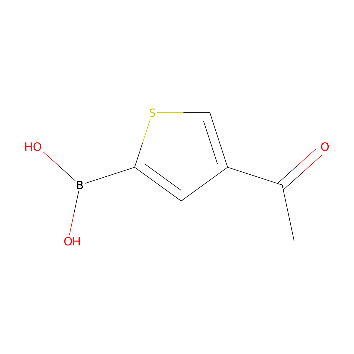 (4-Acetylthiophen-2-yl)boronic acid molecular structure, CAS 689247-77-6