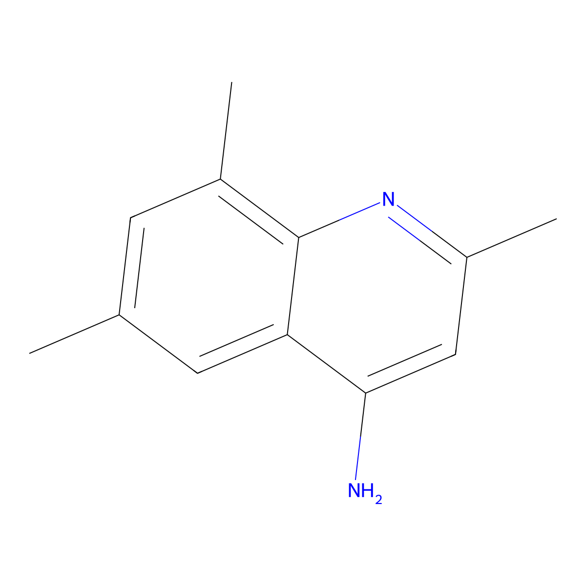 2,6,8-Trimethylquinolin-4-amine molecular structure, CAS 689277-05-2