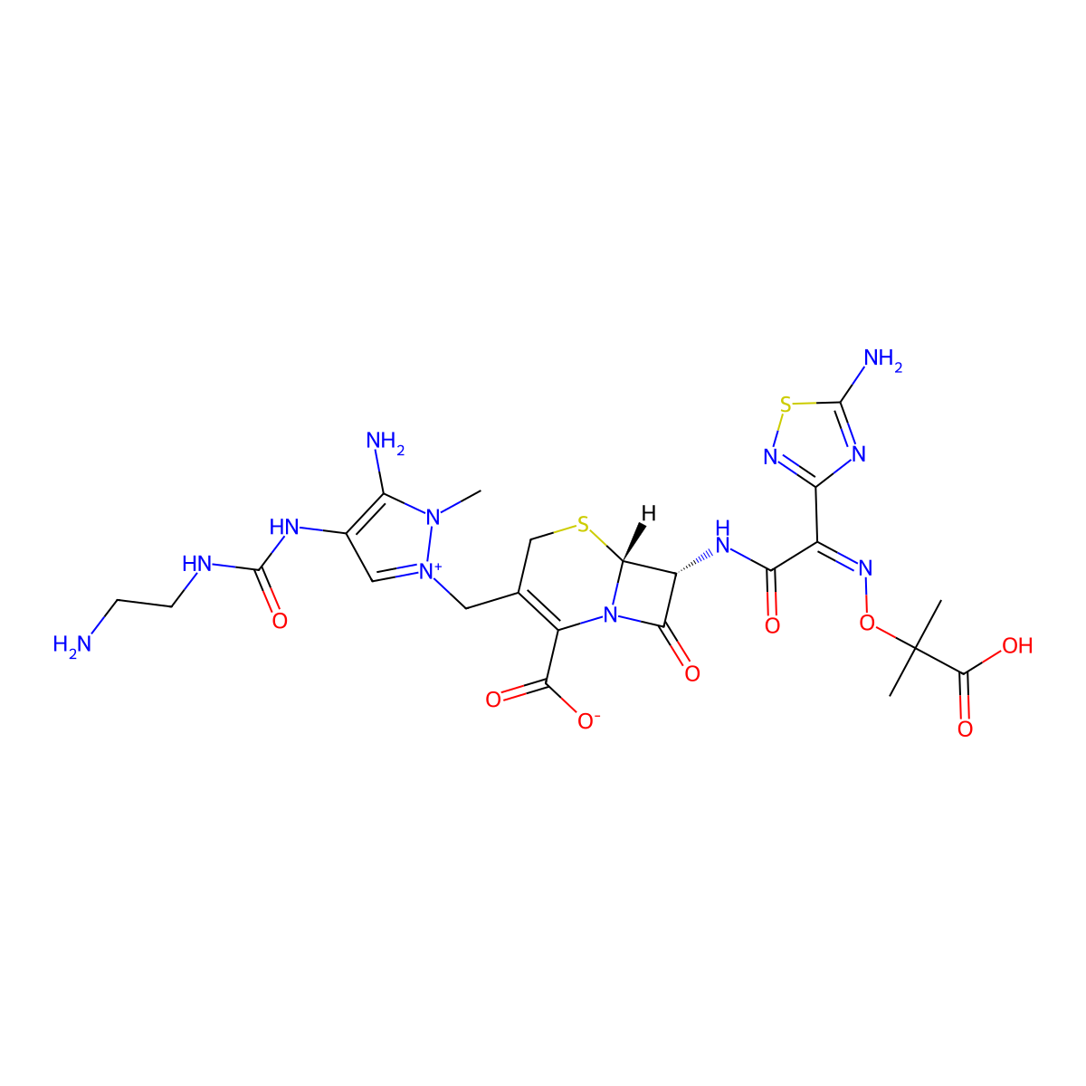 Ceftolozane molecular structure, CAS 689293-68-3