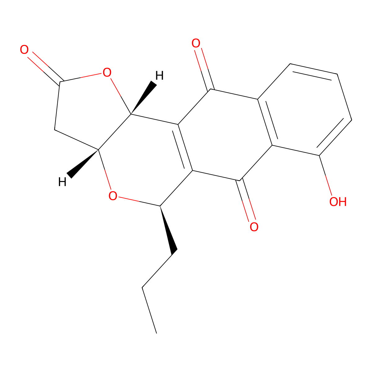 Frenolicin B molecular structure, CAS 68930-68-7