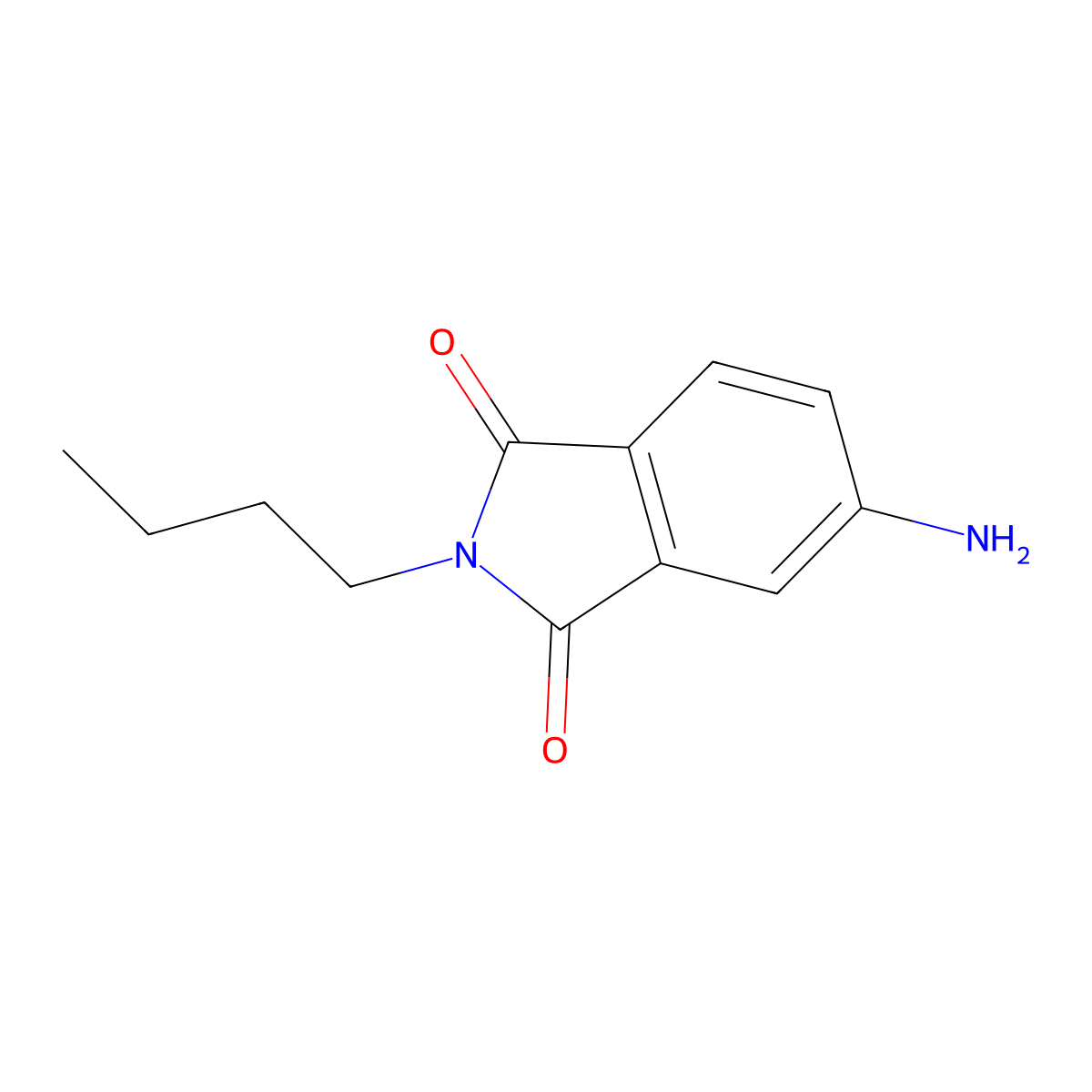 4-amino-N-butylphthalimide molecular structure, CAS 68930-97-2