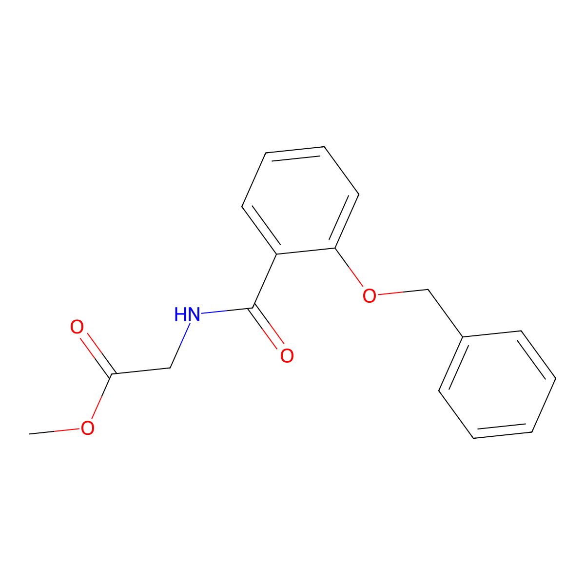 N-[2-(Phenylmethoxy)benzoyl]glycine methyl ester molecular structure, CAS 68939-33-3