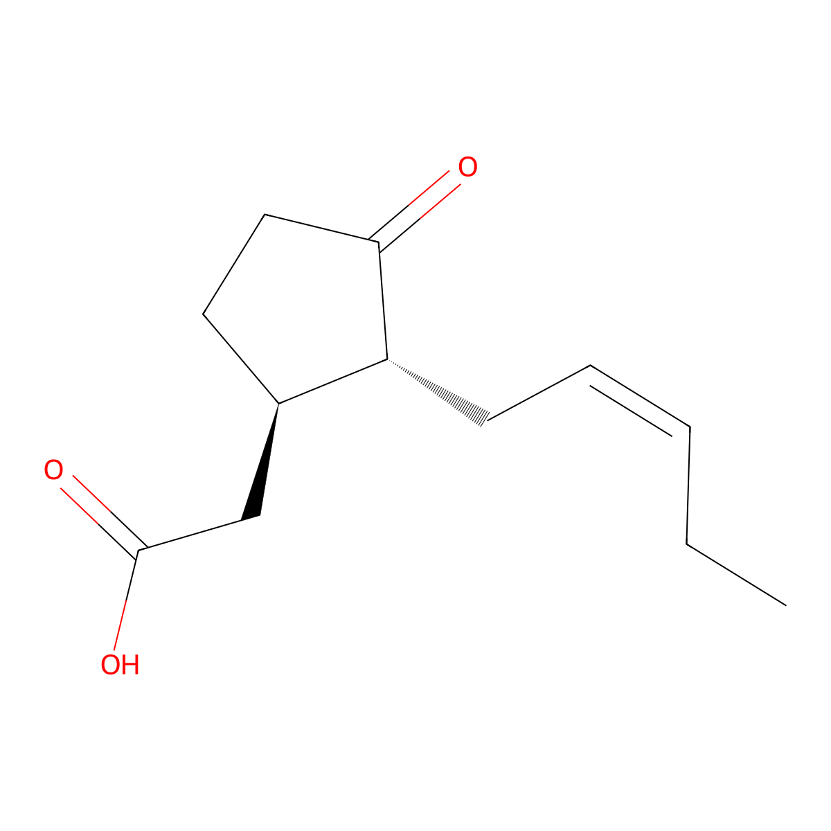Jasmonic Acid molecular structure, CAS 6894-38-8