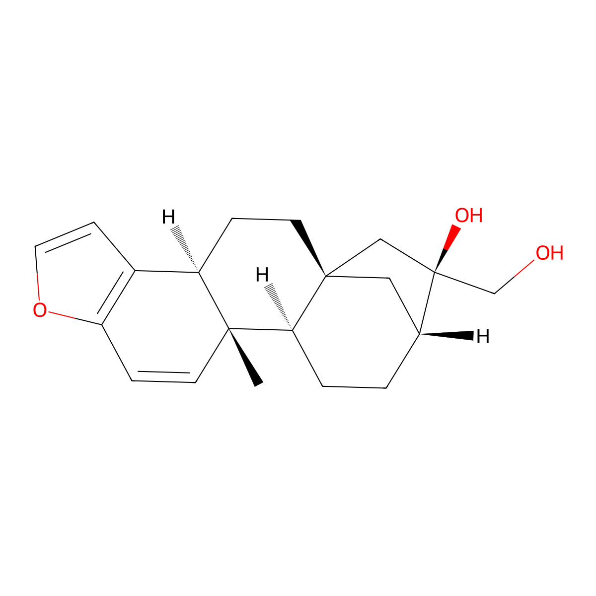 Kahweol molecular structure, CAS 6894-43-5