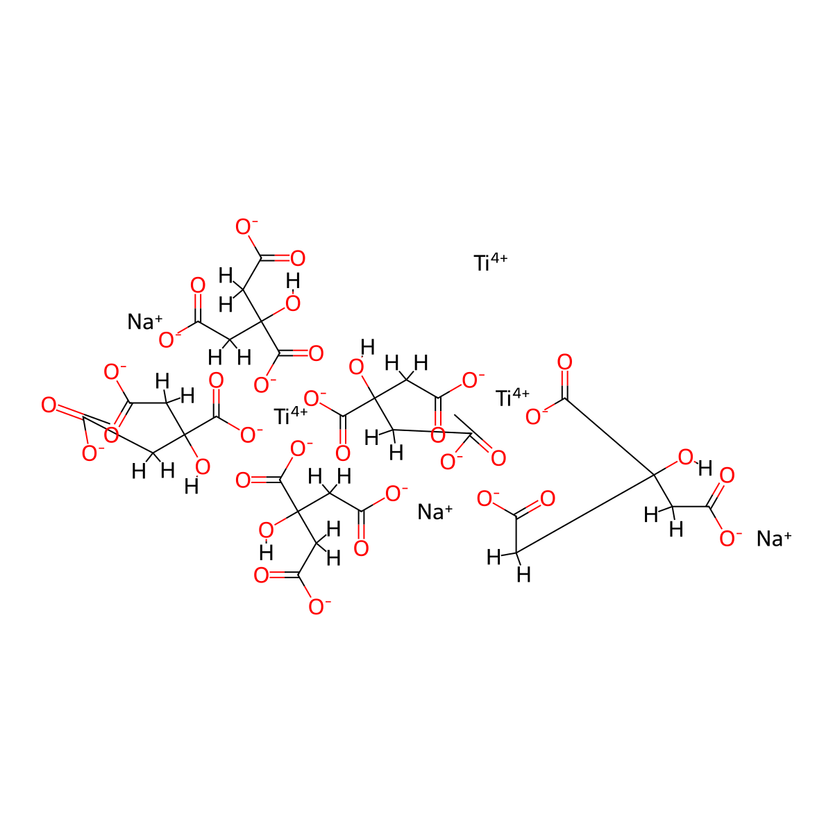 1,2,3-Propanetricarboxylic acid, 2-hydroxy-, sodium titanium(4+) salt (1:?:?) molecular structure, CAS 68959-15-9