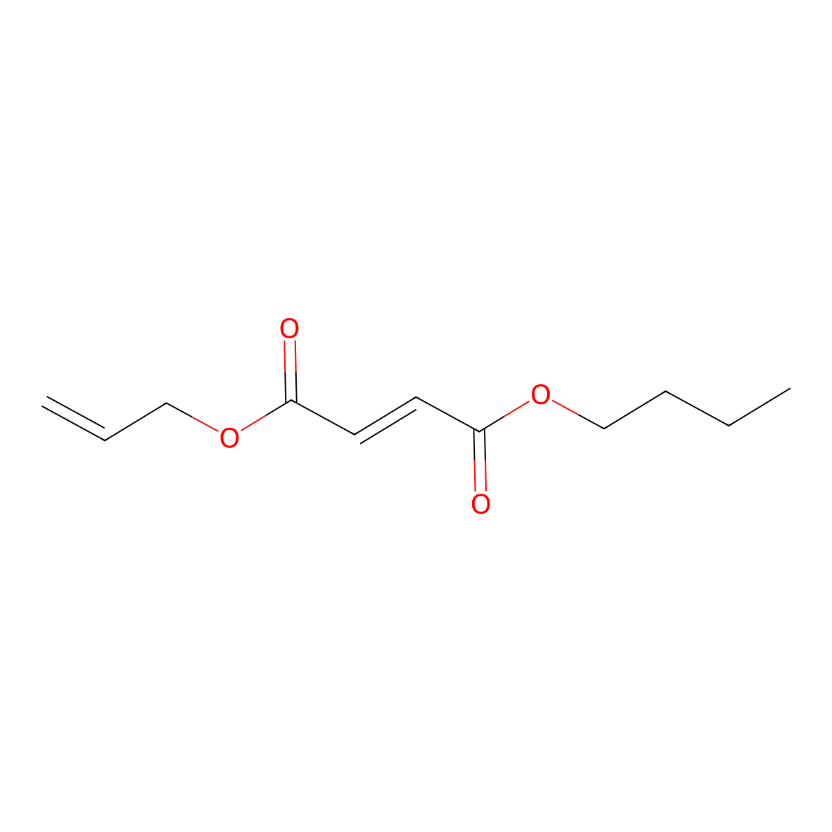 2-Butenedioic acid (2Z)-, butyl 2-propenyl ester molecular structure, CAS 68969-35-7